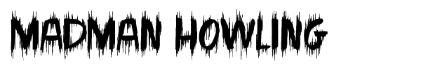 Madman Howling font preview